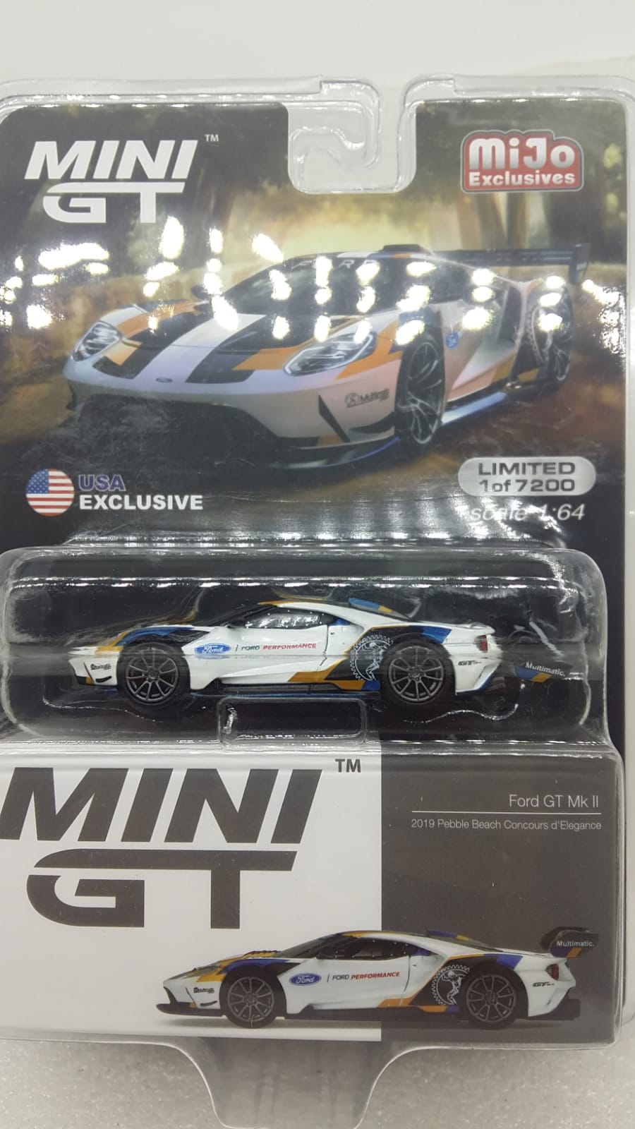 Mini GT 1:64 Mijo Exclusive USA Bugatti Vision Gran Turismo Blue Limited  Edition. (IN STOCK)