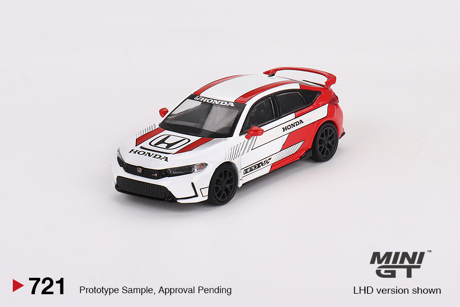 MiniGT - 721 - Honda Civic Type R #2 2023 Pace Car White