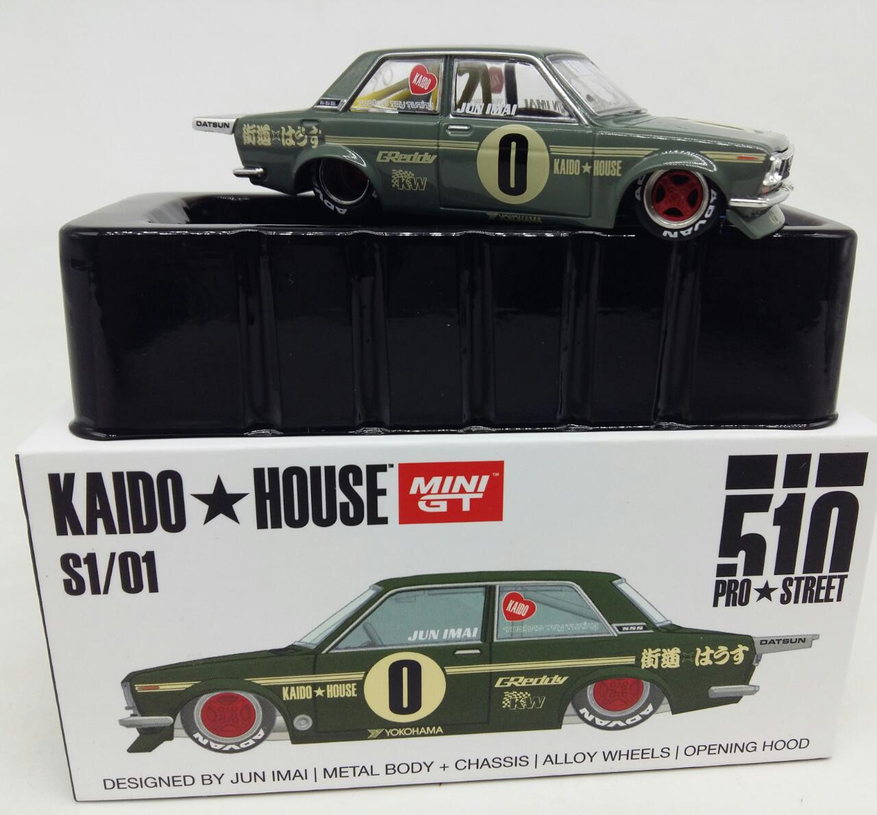 Mini GT x Kaido House 1:64 Datsun 510 Pro Street OG Green