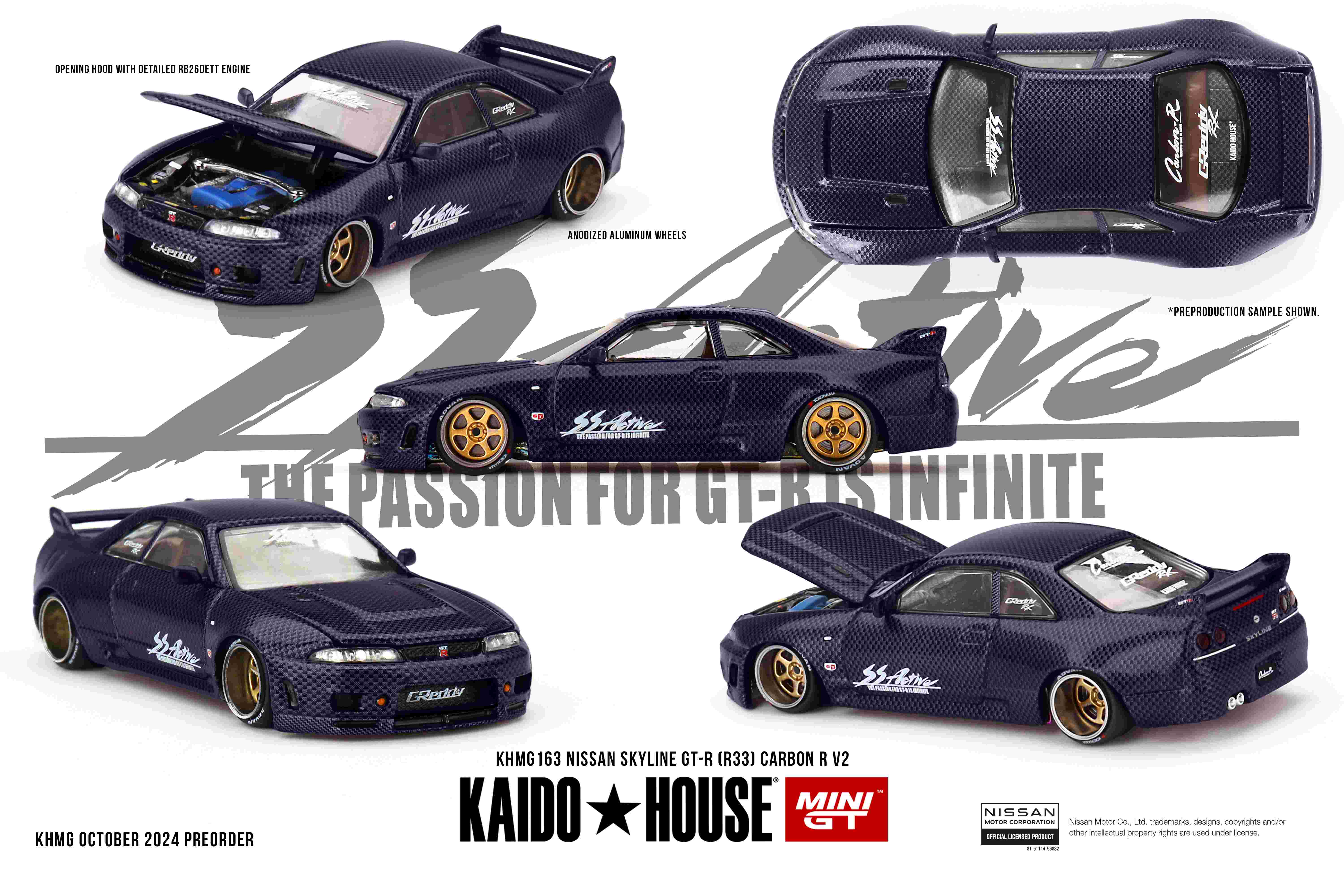 限定MINIGT KAIDO★HOUSE GT-R (R33) 116 チェイス CHASE ! Mini GT x Kaido House 1:64 Nissan GT-R (R33) HKS V1